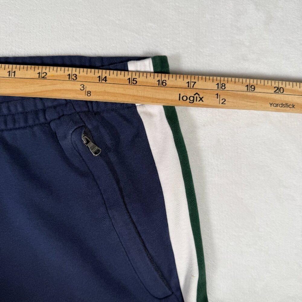 Polo Ralph Lauren Jogger Men Size L Blue Pockets 100% Cotton Red Logo Vintage - Picture 2 of 13